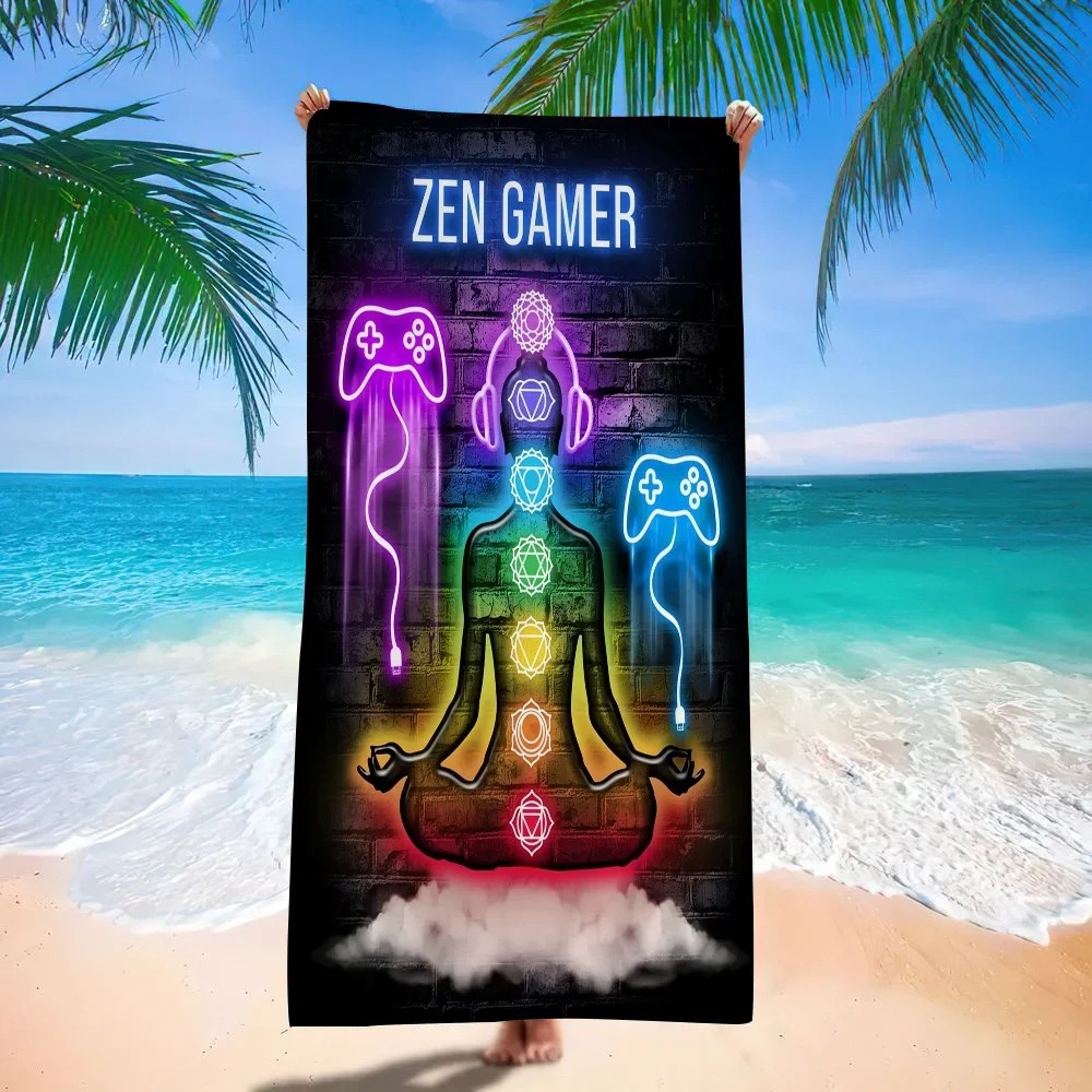 Retro Gaming Neon Beach Towel, - Background Retro Gaming のレビューと価格