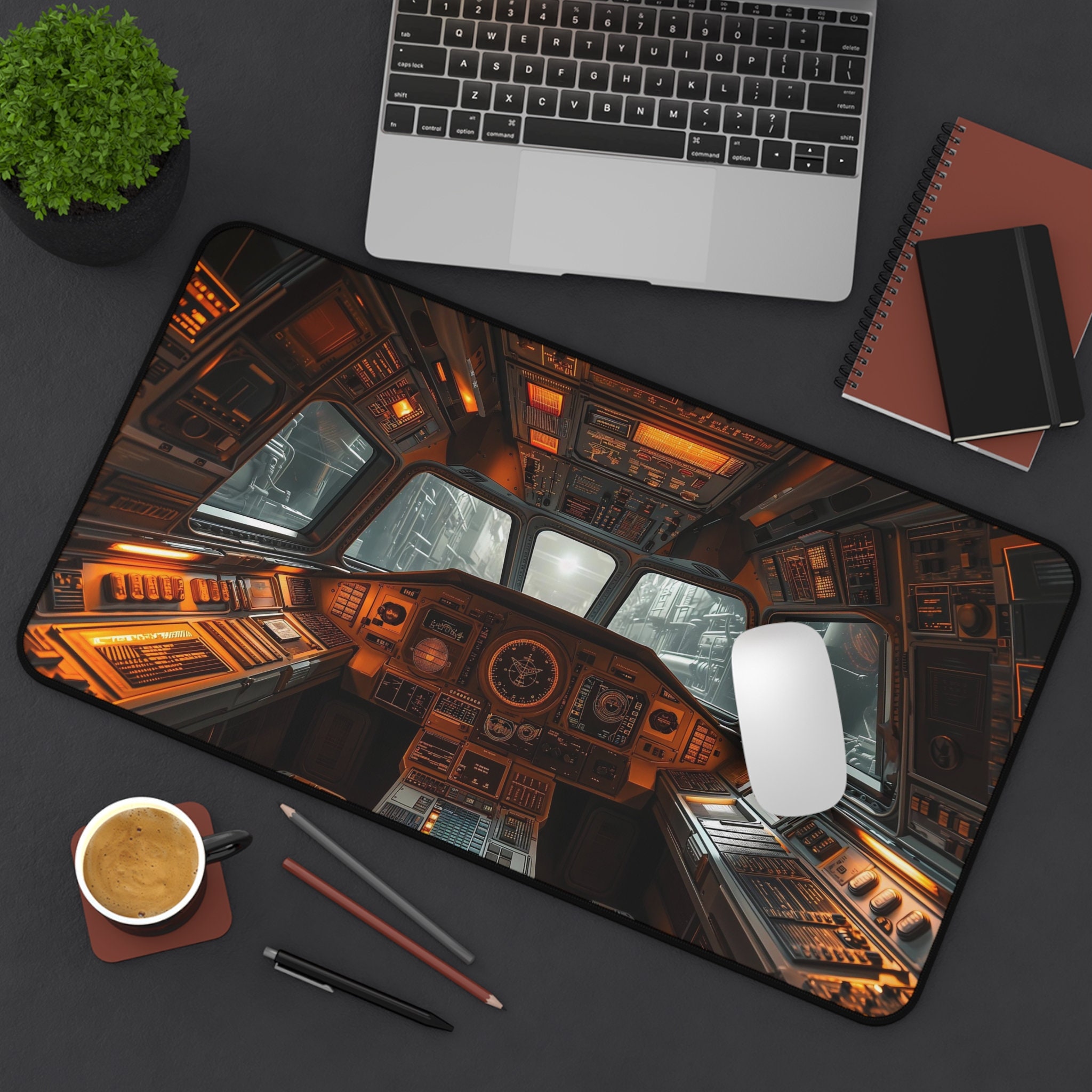 Spaceship Cockpit Table Pad,Re - Retro Gaming Xl のレビューと価格