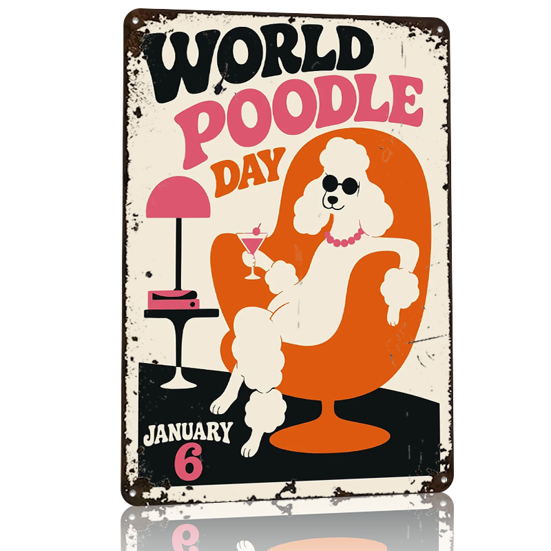 World Poodle Day Retro Tinplat - World Of Retro Gaming のレビューと価格