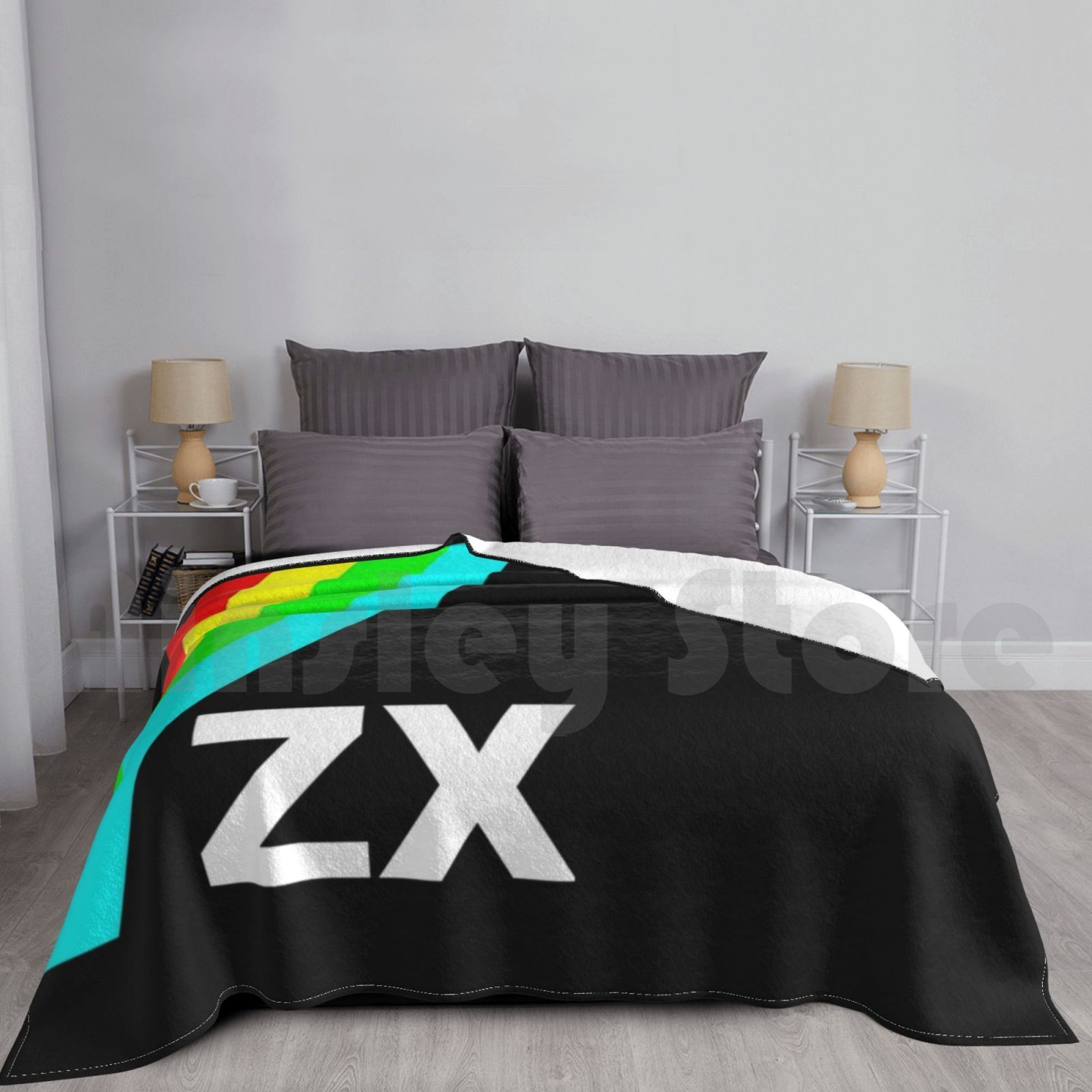 Zx Blanket For Sofa Bed Travel - Retro Gaming Zx Spectrum のレビューと価格