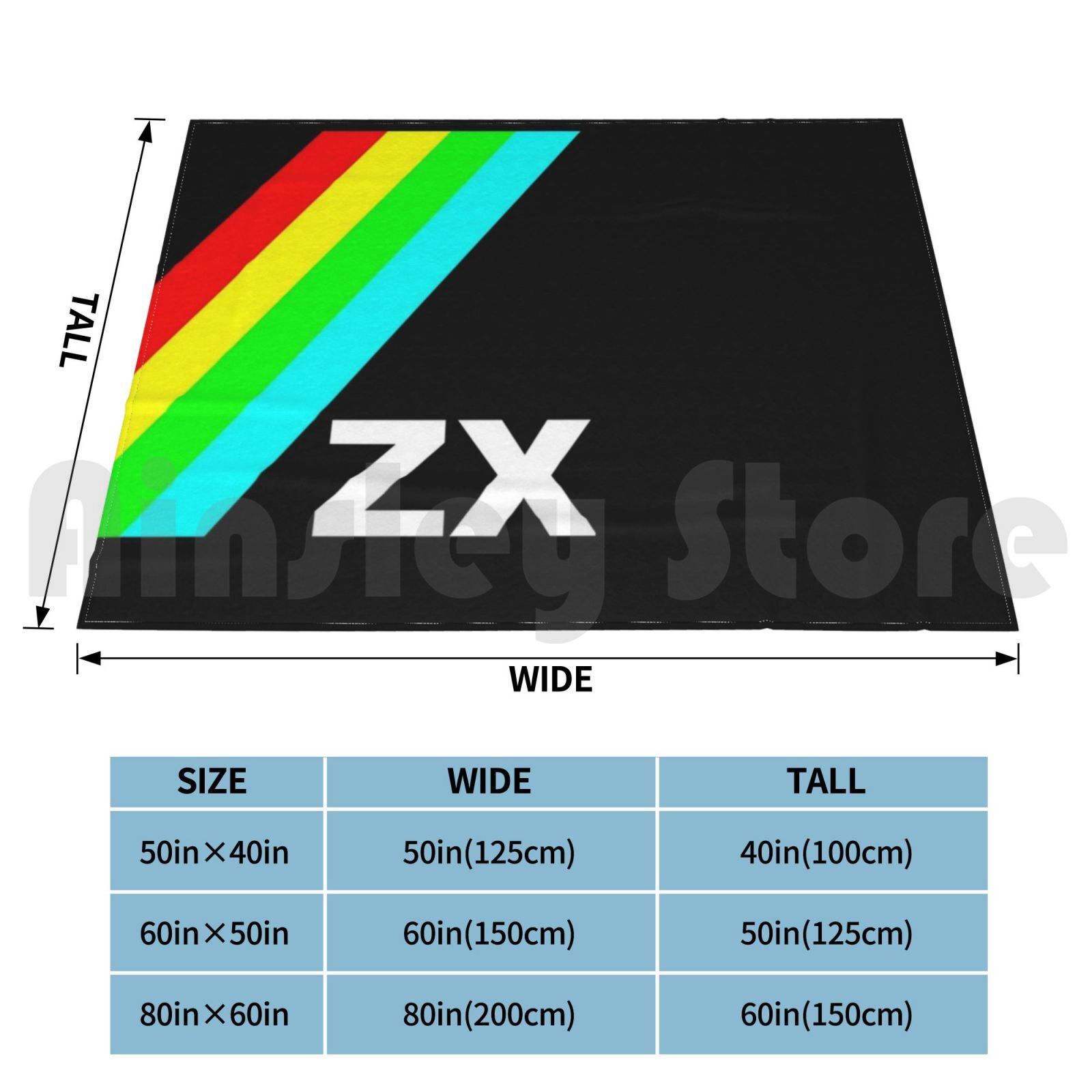Zx Blanket For Sofa Bed Travel - Retro Gaming Zx Spectrum のレビューと価格