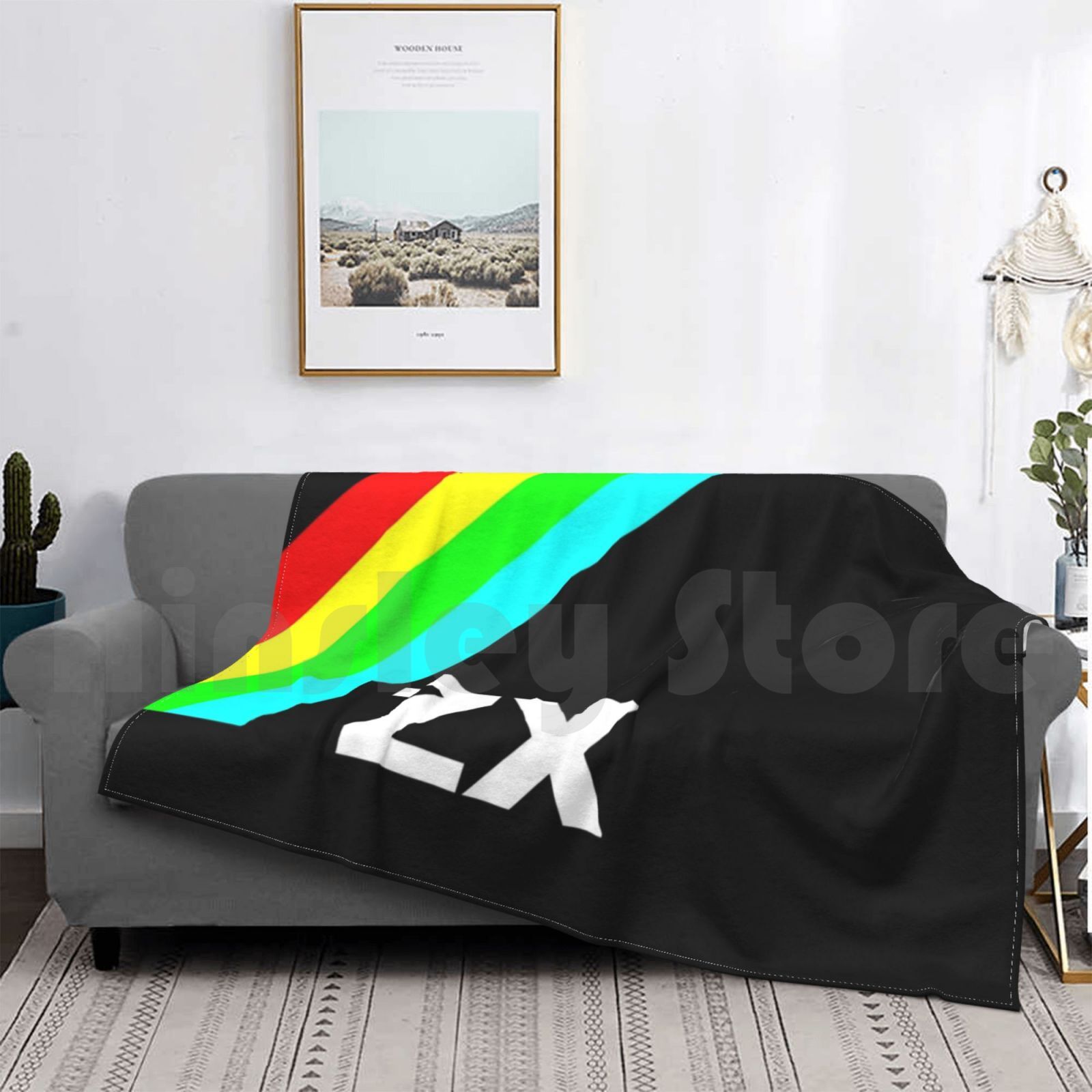Zx Blanket For Sofa Bed Travel - Retro Gaming Zx Spectrum のレビューと価格