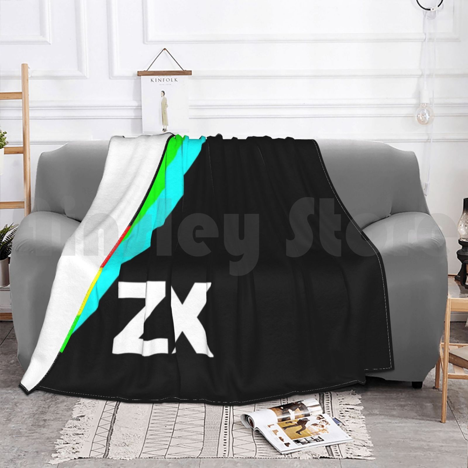 Zx Blanket For Sofa Bed Travel - Retro Gaming Zx Spectrum のレビューと価格