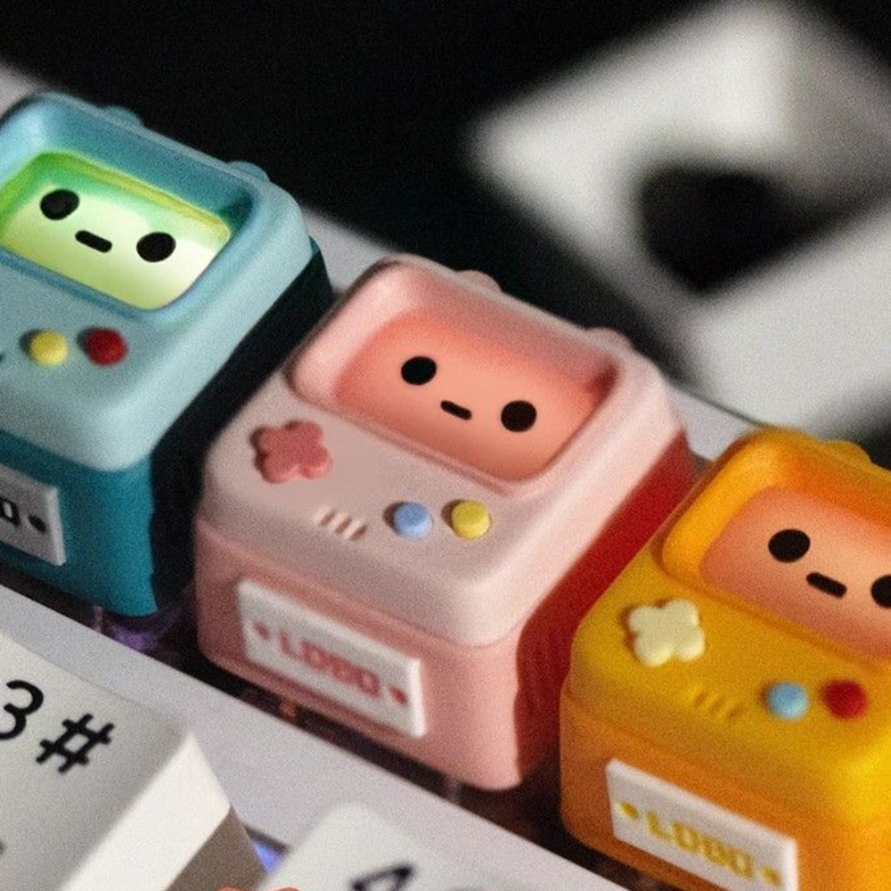 Cute Retro Game Theme Keycaps  - Retro Pc Gaming のレビューと価格