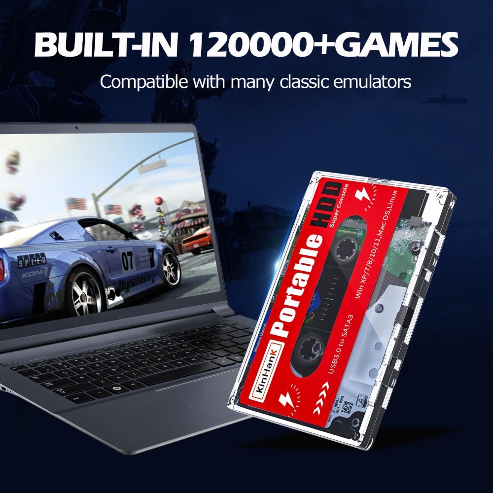 2TB Portable External Hard Dri - Retro Gaming Batocera のレビューと価格