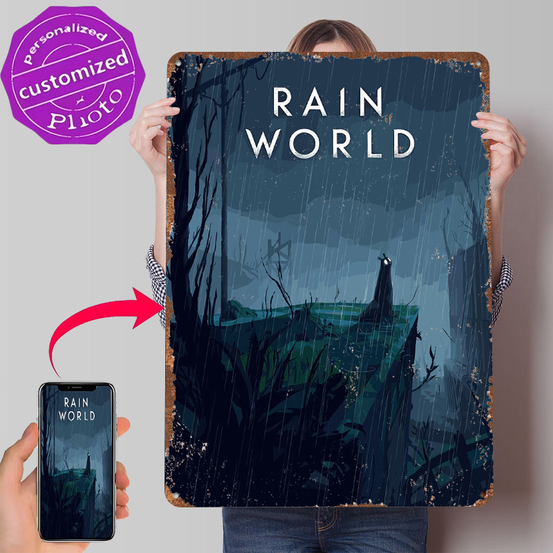Rain World Game Cover Art Tin  - World Of Retro Gaming のレビューと価格
