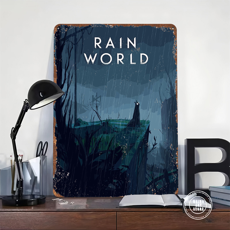 Rain World Game Cover Art Tin  - World Of Retro Gaming のレビューと価格