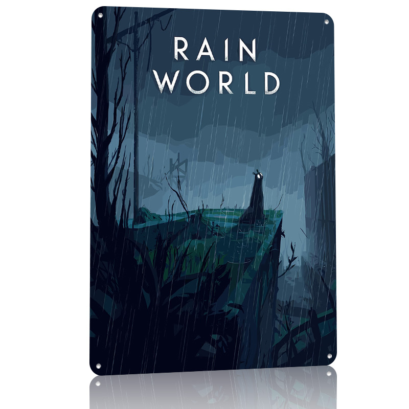 Rain World Game Cover Art Tin  - World Of Retro Gaming のレビューと価格